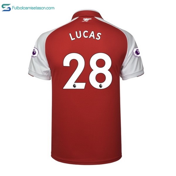 Camiseta Arsenal 1ª Lucas 2017/18